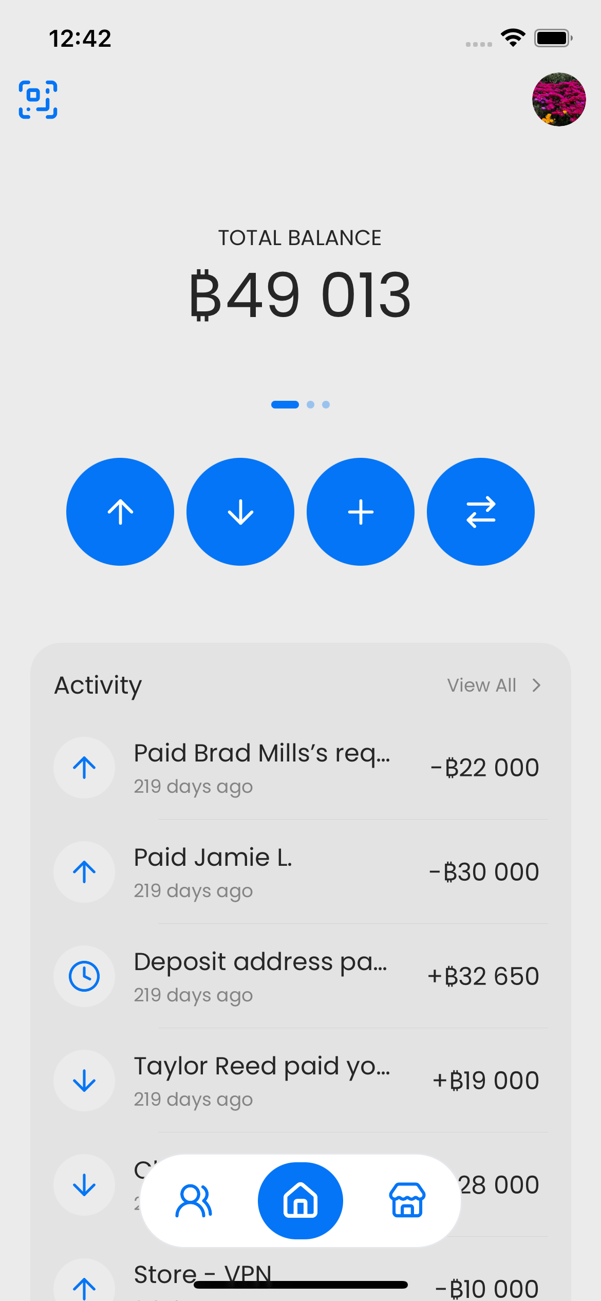 Blitz Wallet Global Payments App Interface